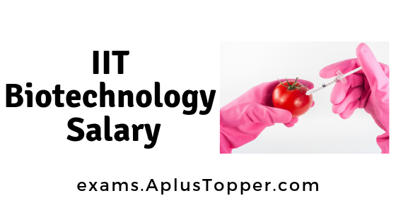IIT Biotechnology Salary