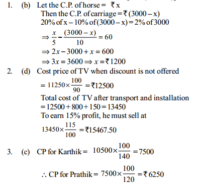 Profit and Loss Questions for IBPS SO 6
