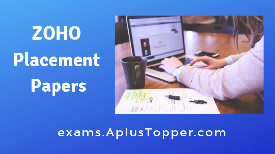 ZOHO Placement Papers