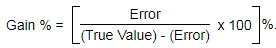 Gain and Loss are Equal the Gain Percentage Formula