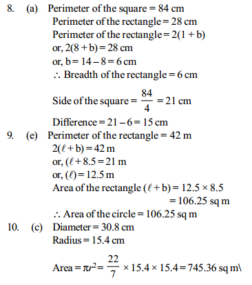 Area and Perimeter Questions for IBPS Clerk 19
