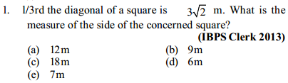 Area and Perimeter Questions for IBPS Clerk 7