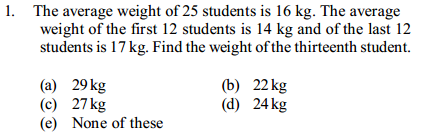 Average Questions for IBPS SO 12