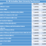 Dr BR Ambedkar Open University Fee Structure