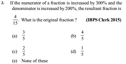 Percentage Questions for IBPS Clerk 12