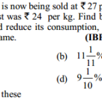 Percentage Questions for IBPS PO 11