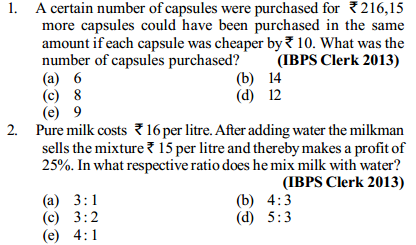 Profit and Loss Questions for IBPS Clerk 5