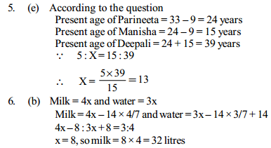 Ratio and Proportion Questions for IBPS Clerk 8
