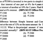 Simple Interest and Compound Interest Questions for IBPS SO 1