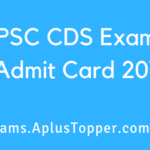 CDS Exam II Admit Card 2019