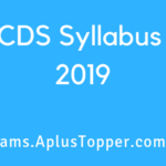 CDS Syllabus 2019