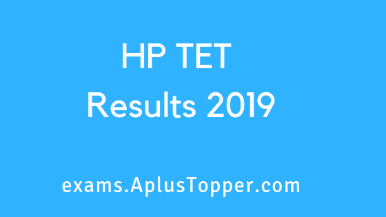 HP TET Result 2019