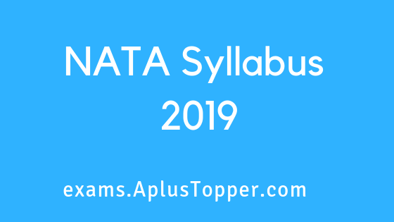 NATA Syllabus 2019