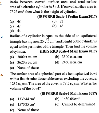 Area and Perimeter Questions for IBPS RRB 1