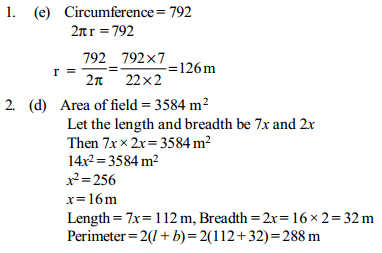 Area and Perimeter Questions for SBI Clerk 17