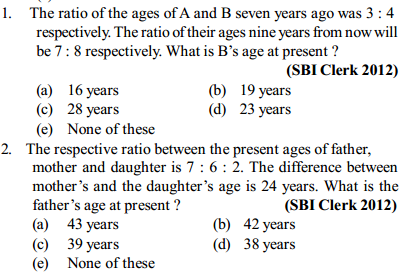 Ratio and Proportion Questions for SBI Clerk 11