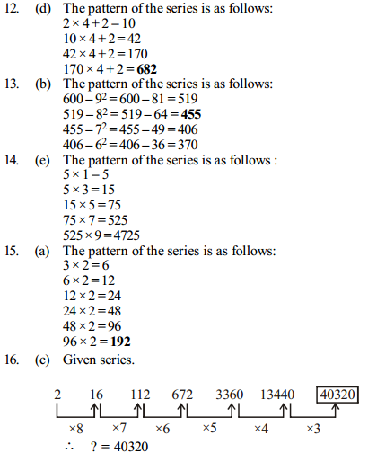 Series Questions for IBPS Clerk 28