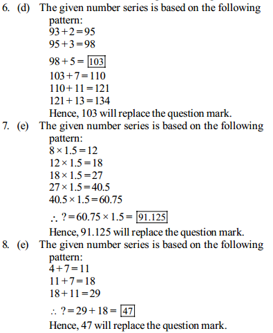 Series Questions for SBI PO 10