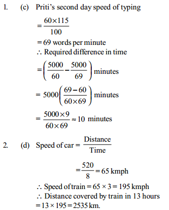 Time, Speed and Distance Questions for IBPS Clerk 18